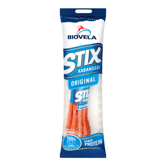 Hot smoked original STIX BIOVELA Kabanossi 100g